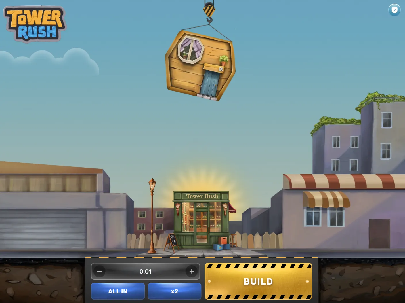 Tower Rush van Galaxsys Game: hoof kenmerke van die slot